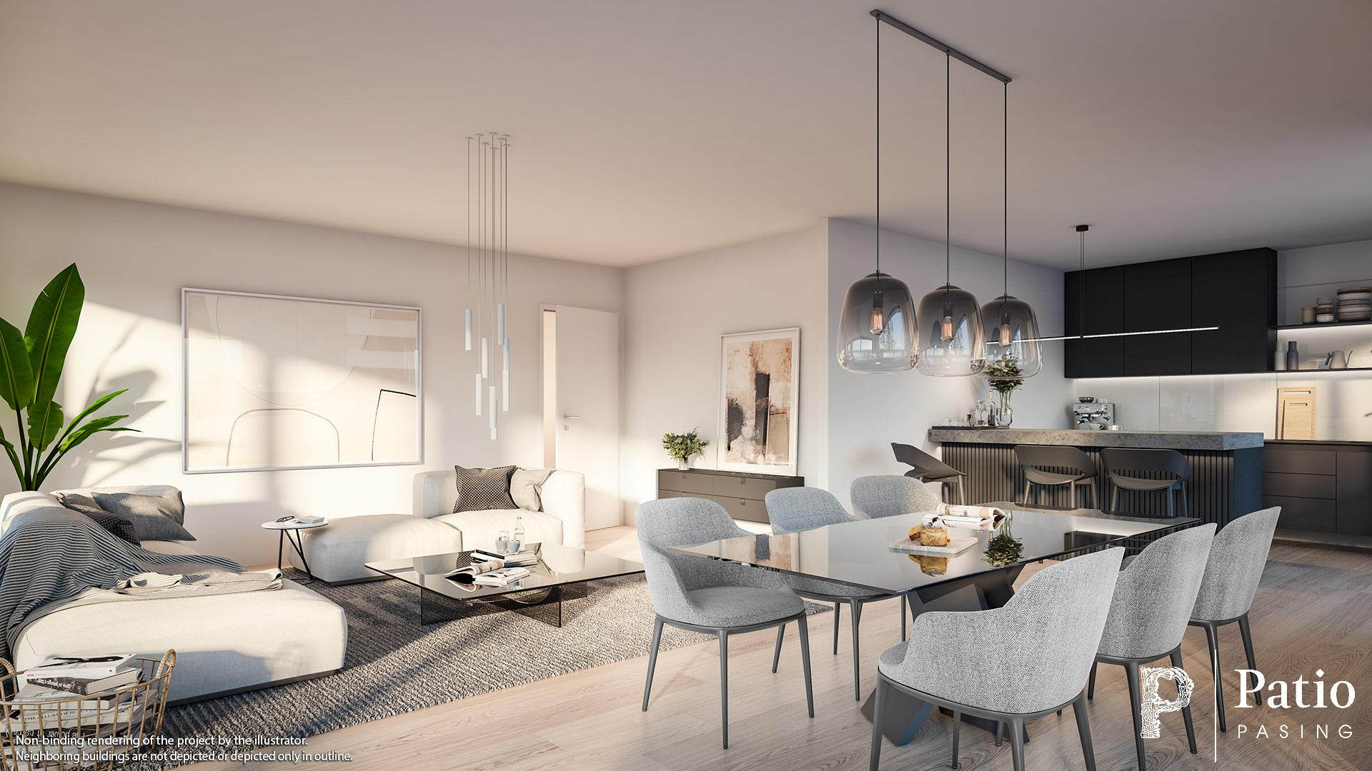 Condominiums Munich: Patio Pasing - Illustration 17