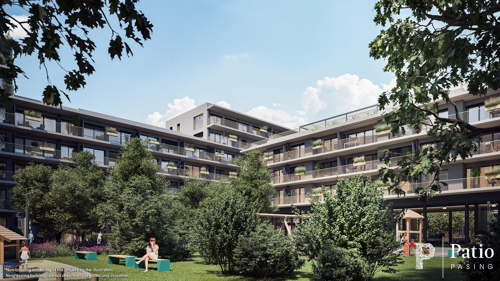 Condominiums Munich: Patio Pasing - Illustration 3