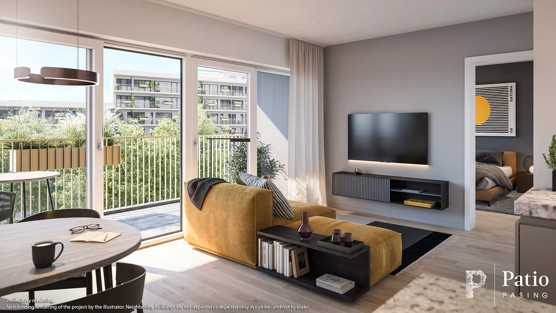 Condominiums Munich: Patio Pasing - Illustration 23