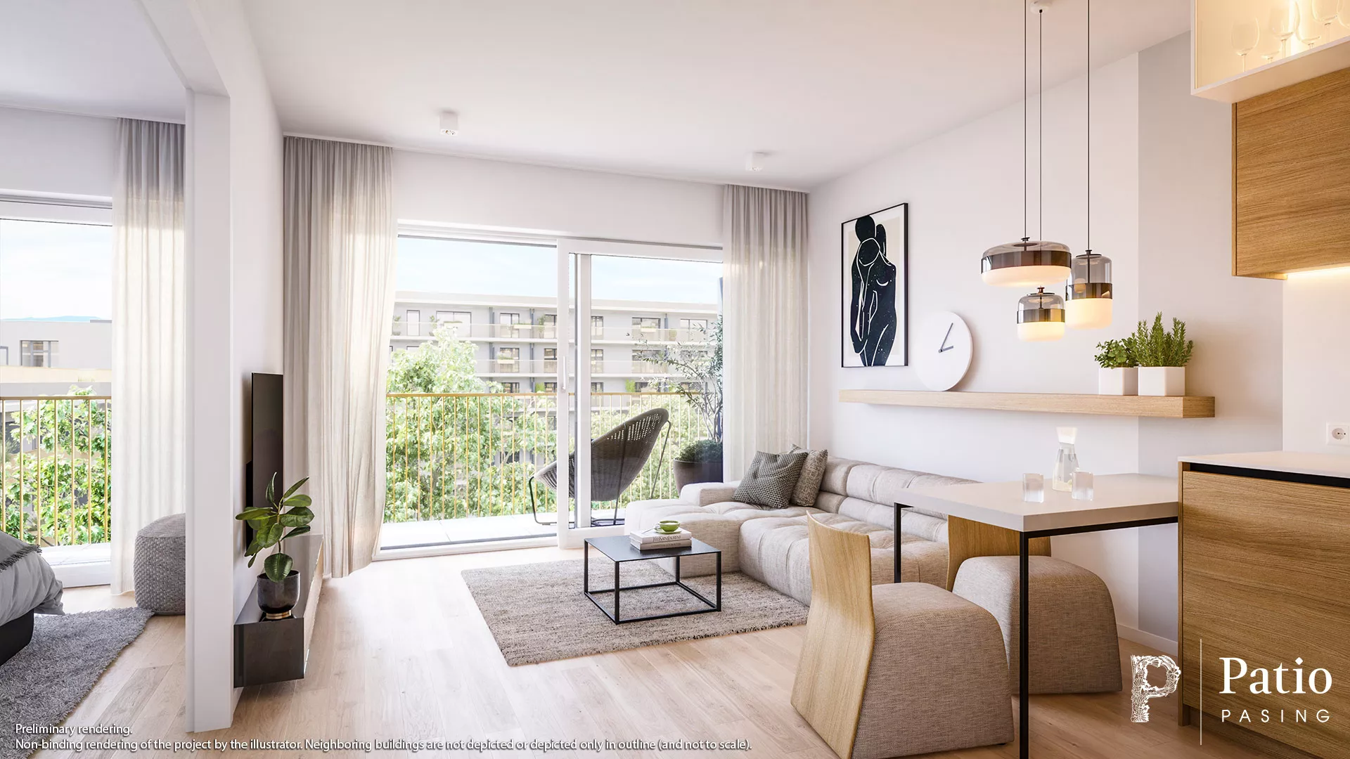 Condominiums Munich: Patio Pasing - Illustration 24