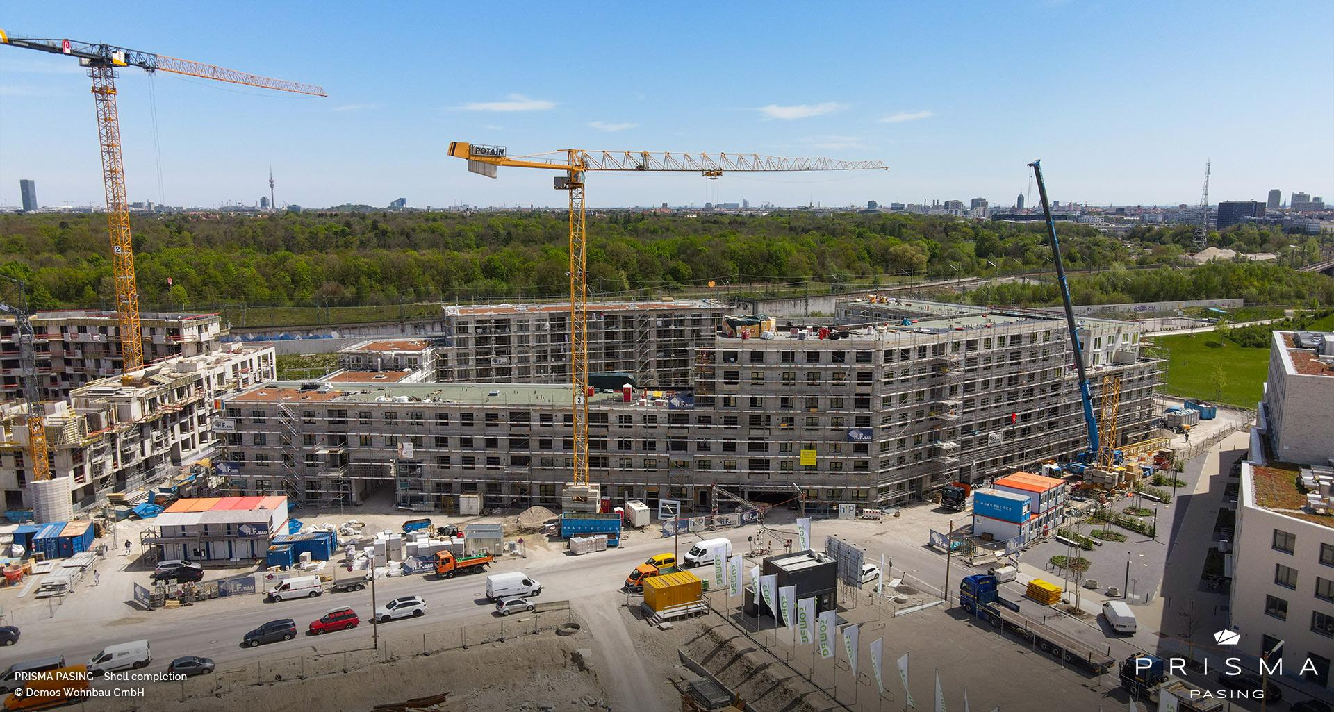 'PRISMA PASING' in Pasing-Obermenzing: The shell is finished!